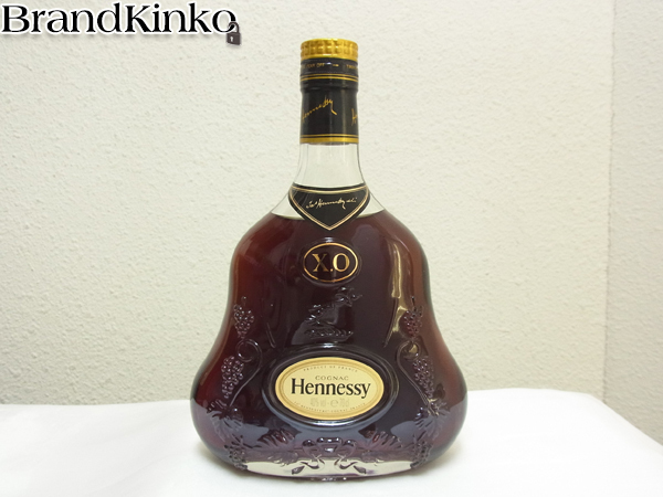 Hennessy ヘネシー XO 金キャップ クリアボトル 旧ラベル ヴィンテージ