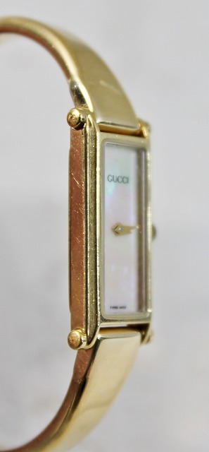 1円スタート GUCCI/グッチ 腕時計 1500L レディース シェル文字盤