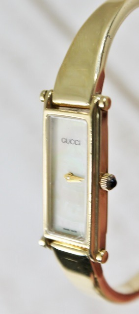 1円スタート GUCCI/グッチ 腕時計 1500L レディース シェル文字盤