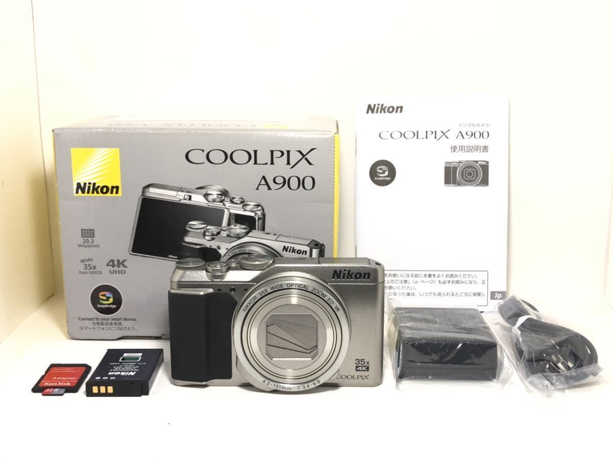 15【良品・SDカード付付】 NIKON ニコン A900 COOLPIX