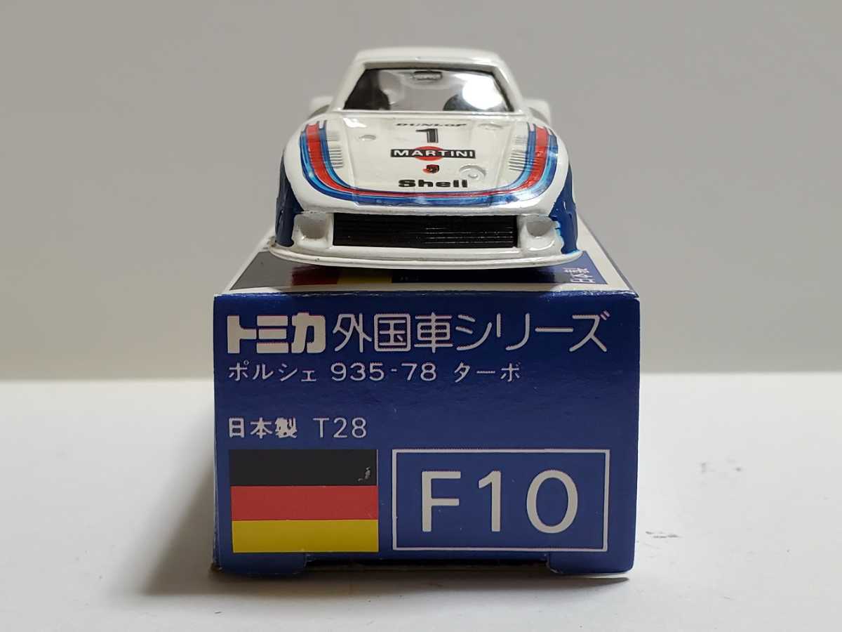 トミカ ポルシェ 青箱 F10 Yahoo!オークション 935-78ターボ F10-2