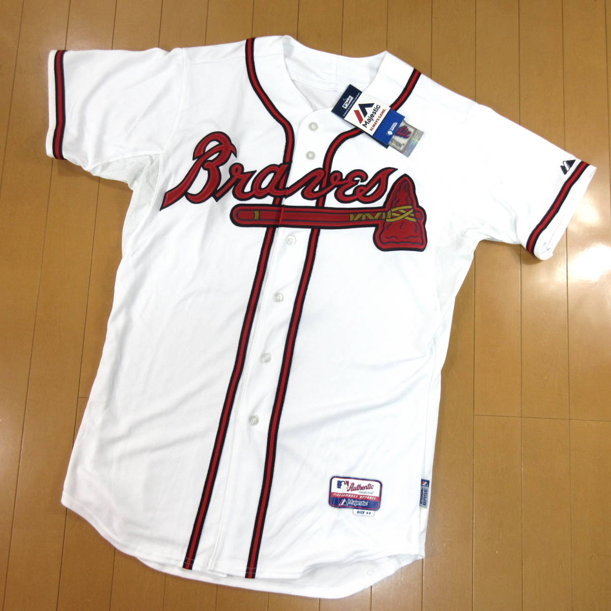 爆買い，本物保証 Majestic アトランタ ブレーブス オーセンティック ユニフォーム サイズ44 COOL BASE MLB マジェスティック Atlanta Braves(応援ユニフォーム、ウエア)｜売買されたオークション情報、yahooの商品情報を 応援ユニフォーム、ウエア