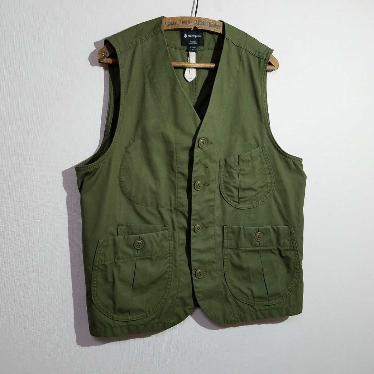 ミリタリーオリーブ ベンタイルクロス] 良品 SNOW PEAK ハンティング 