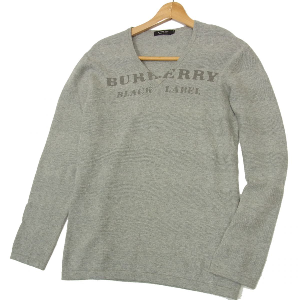 新作登場 1円 バーバリーブラックレーベル Ｖネック ニットセーター ロゴプリント秋冬物 メンズトップス BURBERRY BLACK LEBEL(トップス)｜売買されたオークション情報、yahooの商品情報をアーカイブ公開 - 男性用