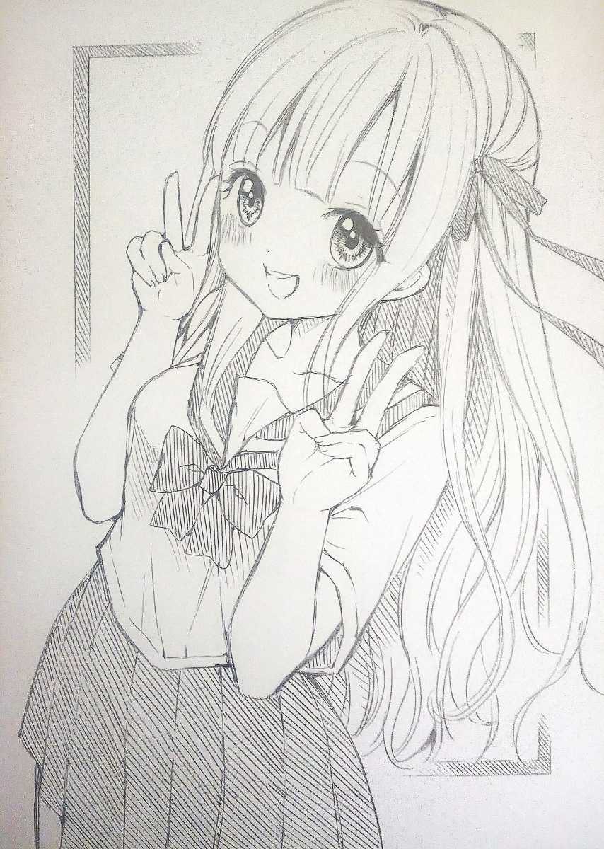 簡易リクエストお受けします 女の子一人のみ 手描きイラスト ラフ画 手描きイラスト 売買されたオークション情報 Yahooの商品情報をアーカイブ公開 オークファン Aucfan Com