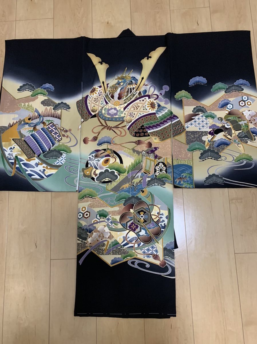 お宮参り*着物*のしめ*祝着*産着*お初着*男児*男の子*正絹*七五三にも33