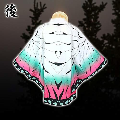 爆発的人気！セール商品！YS 鬼滅の刃 キャラクター グッズ 鬼殺隊 柱 羽織 コスプレ 衣装 (胡蝶しのぶ)_3