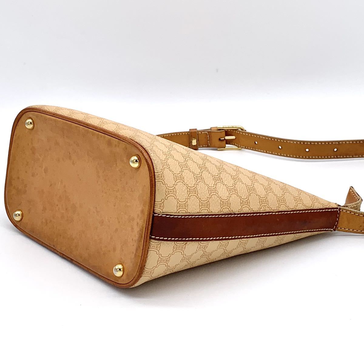 1円 CELINE オールド セリーヌ マカダム柄 マカダム ワンショルダー 
