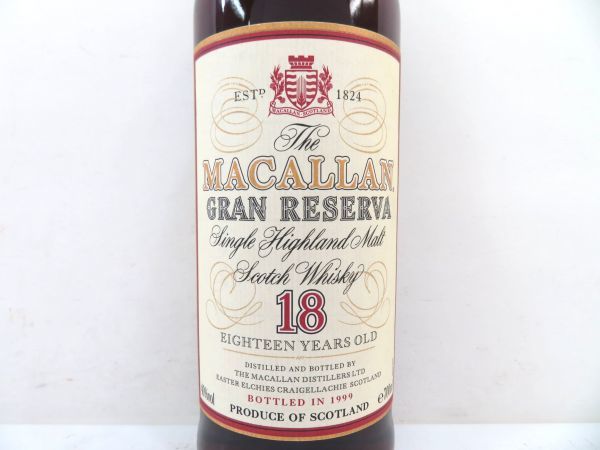 マッカラン グランレゼルバ MACALLAN 12年 700ml 0 18年 グラン