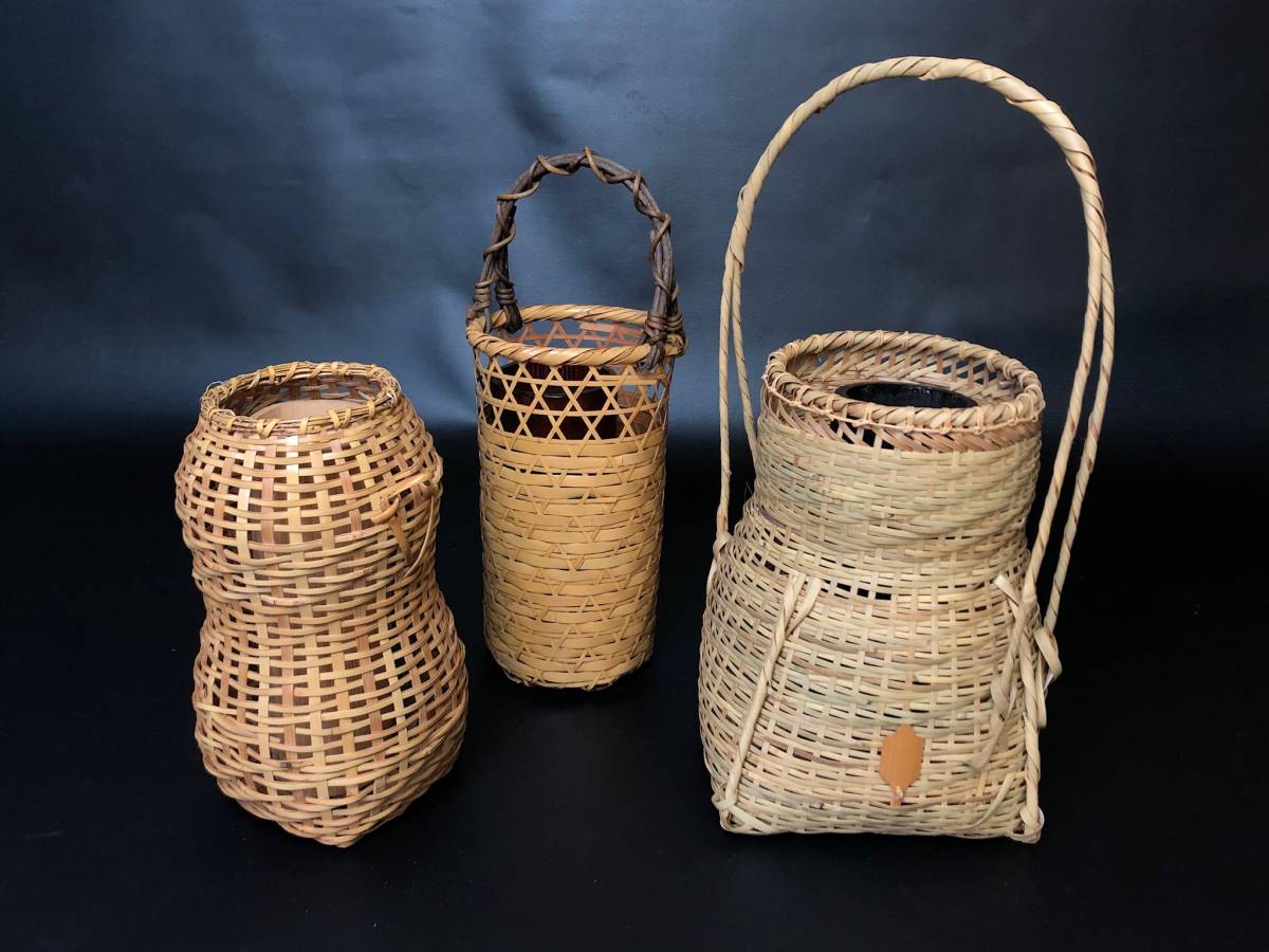 茶道具 有馬籠 花入 | ｜有馬籠 竹花入 茶道｜花立 竹籠 伝統竹芸 華