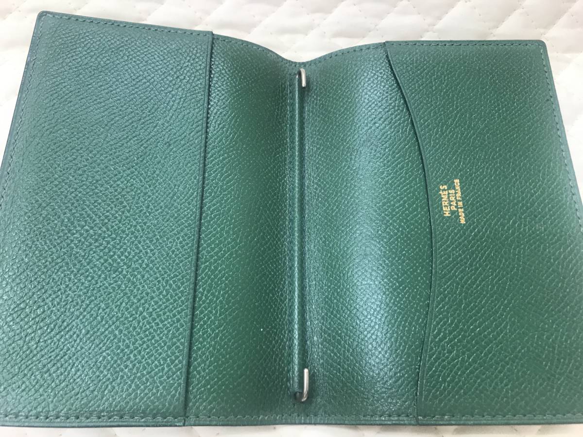 エルメス 手帳カバー HERMES（グリーン・カーキ⁄緑色系）のフリマ
