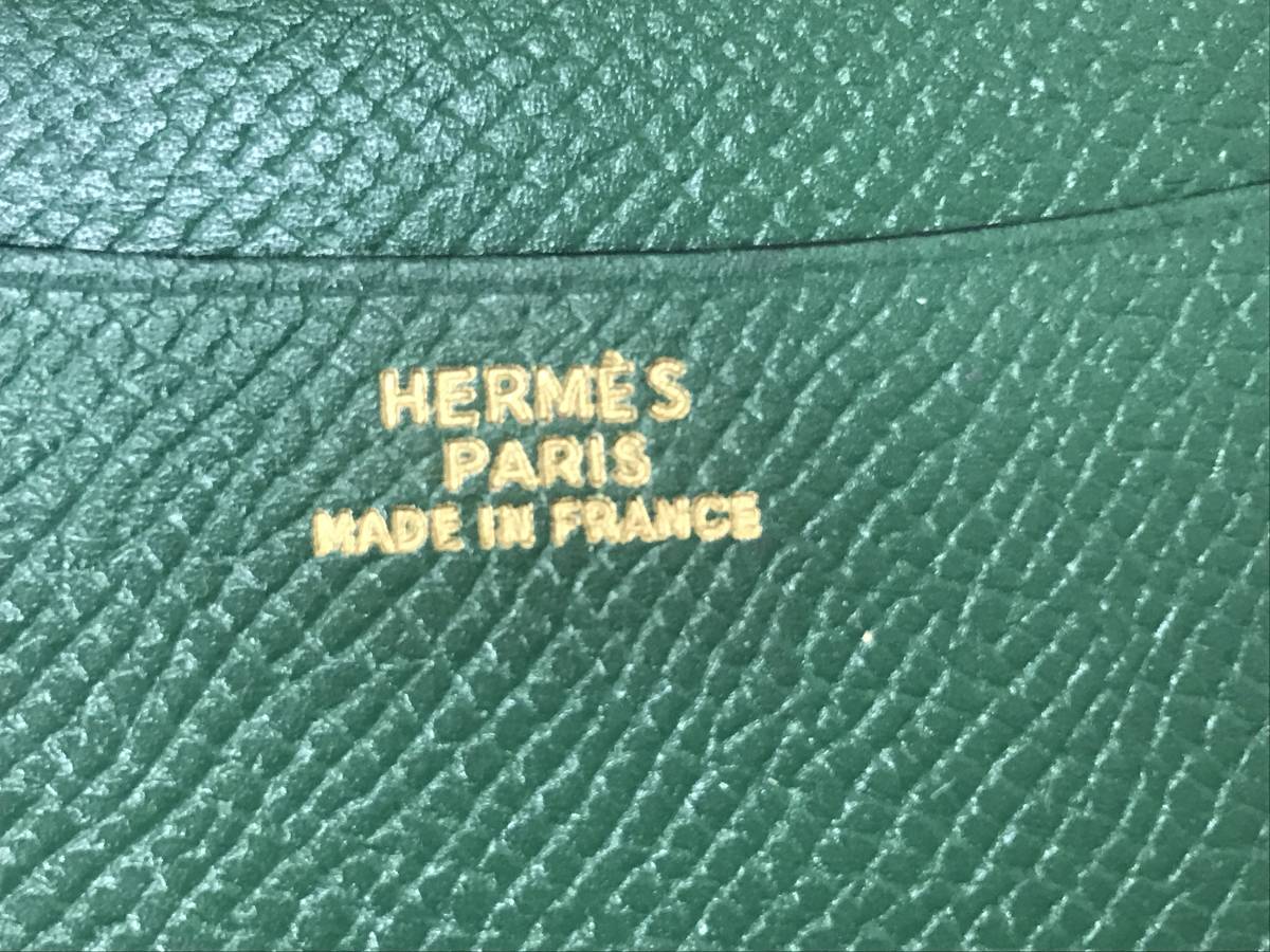 エルメス 手帳カバー HERMES（グリーン・カーキ⁄緑色系）のフリマ