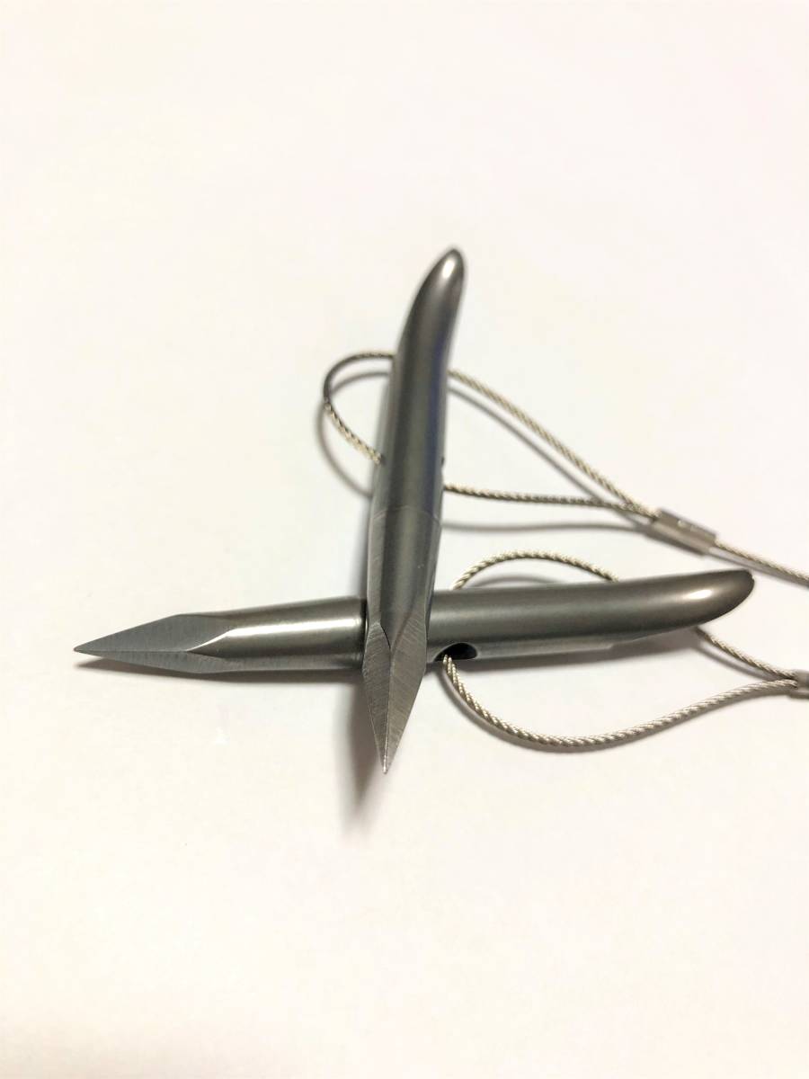 【玄海グループ】超硬度ハガネ ４面カット２本セット/チョッキ銛先/手銛/水中銃/spearfishing/モリ/ダイビング_4