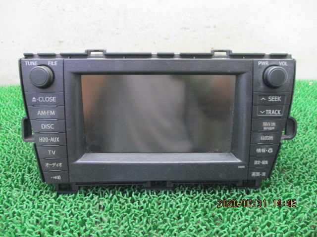 車 30 プリウス 純正 HDDナビ 86100-47072 56095 動作OK