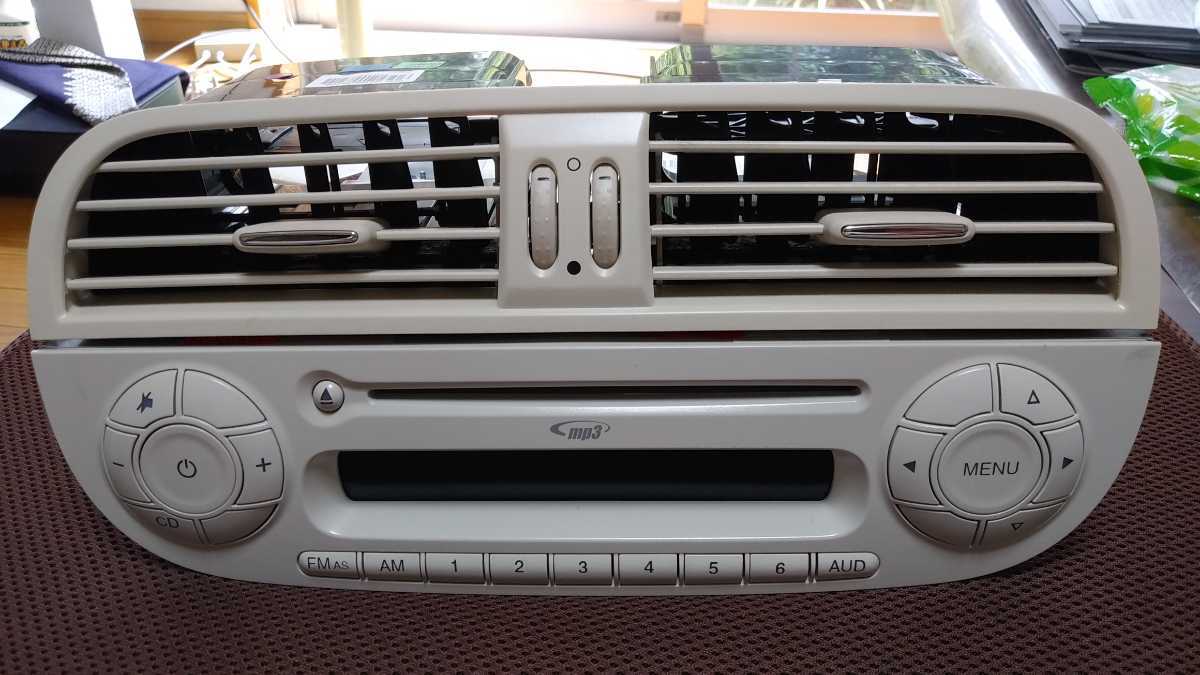 フィアット500純正モニター(未使用、新車取り外し) 0 純正オーディオ外し（フィアット フィアット 新車取り外し 純正