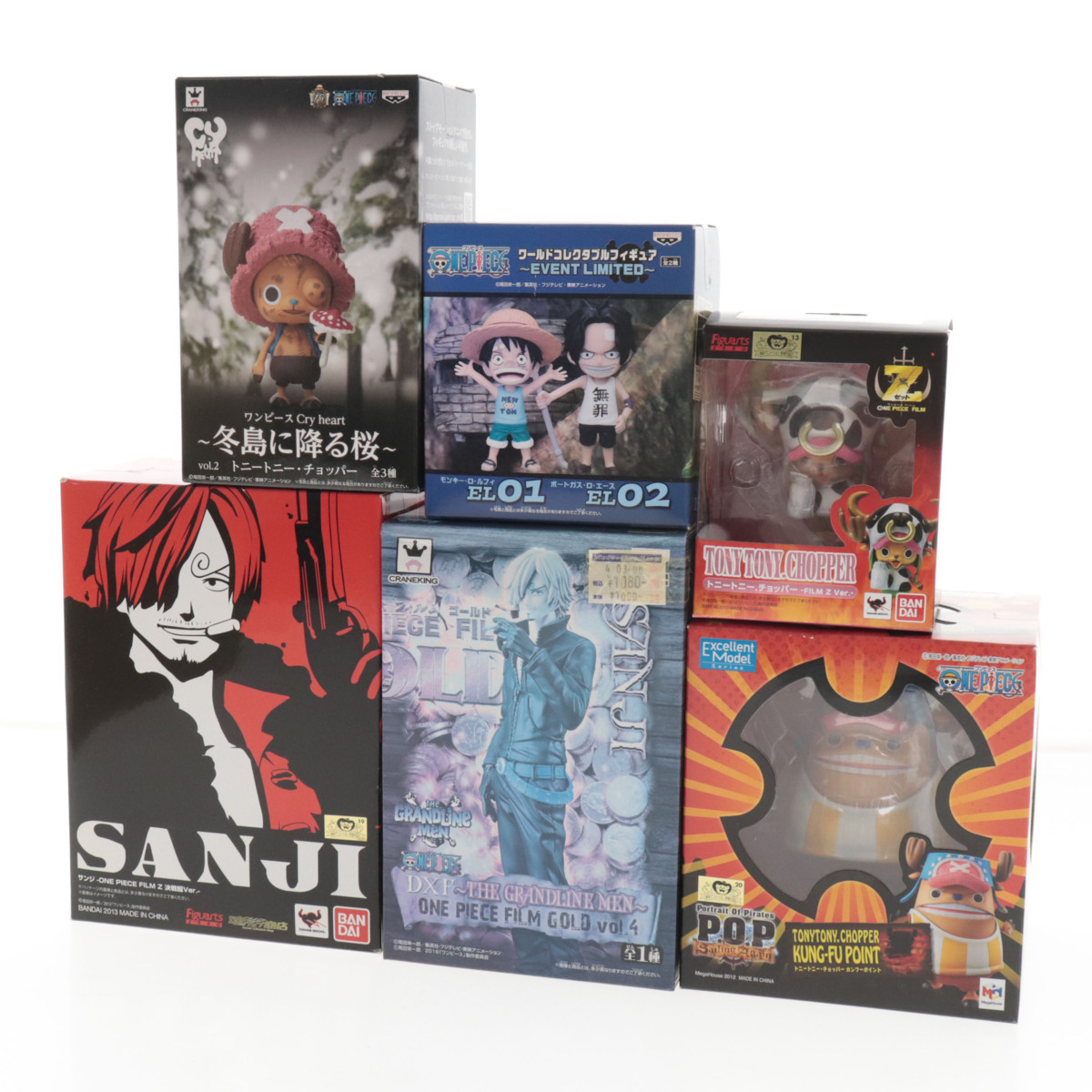  ONE PIECE ワンピース フィギュア 6点セット まとめ売り トニートニーチョッパー サンジ モンキー D ルフィ 等(その他)｜売買されたオークション情報、yahooの商品情報をアーカイブ公開 - オーク その他