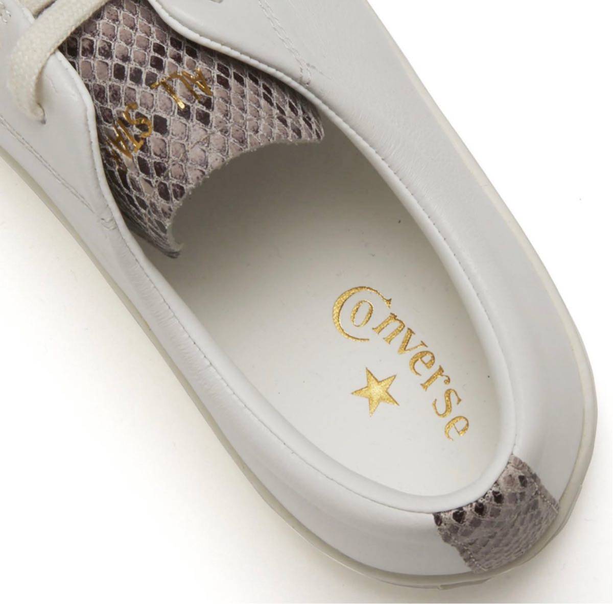 27cm 正規品 CONVERSE レザーオールスター コンバース メンズ 白 
