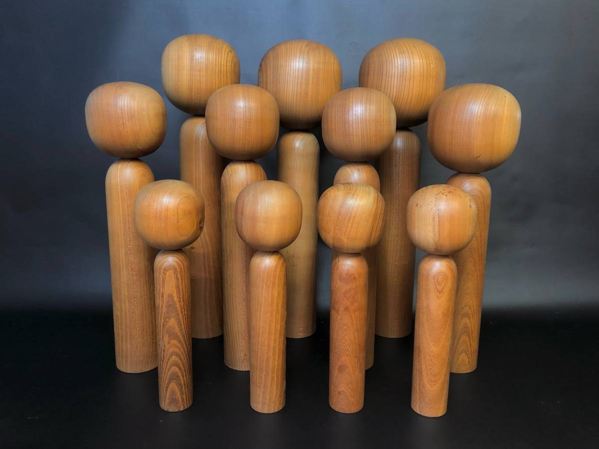 無地のこけし 11本まとめて 創作こけし