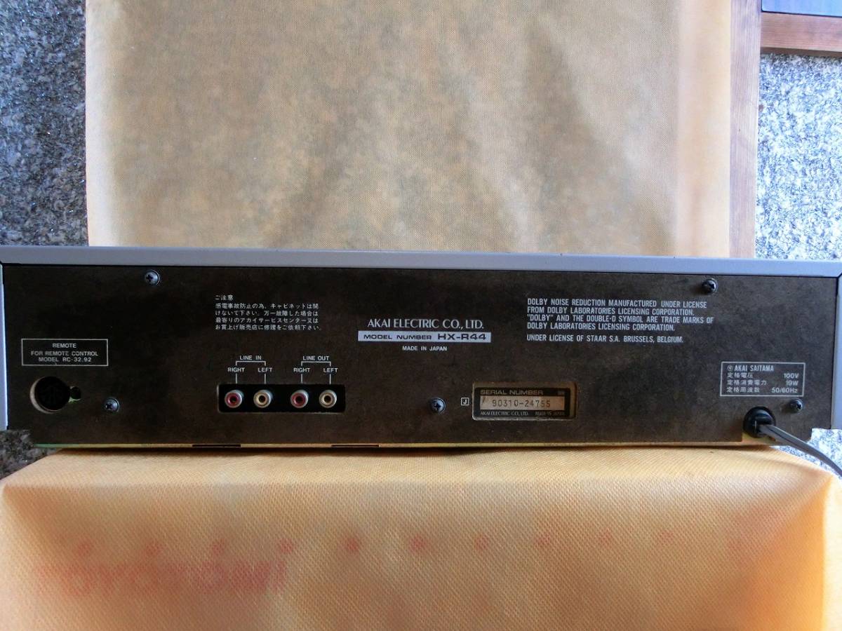 Deck HX-R44 Cassette AKAI Akai issue (single AS IS | Reverse Auto