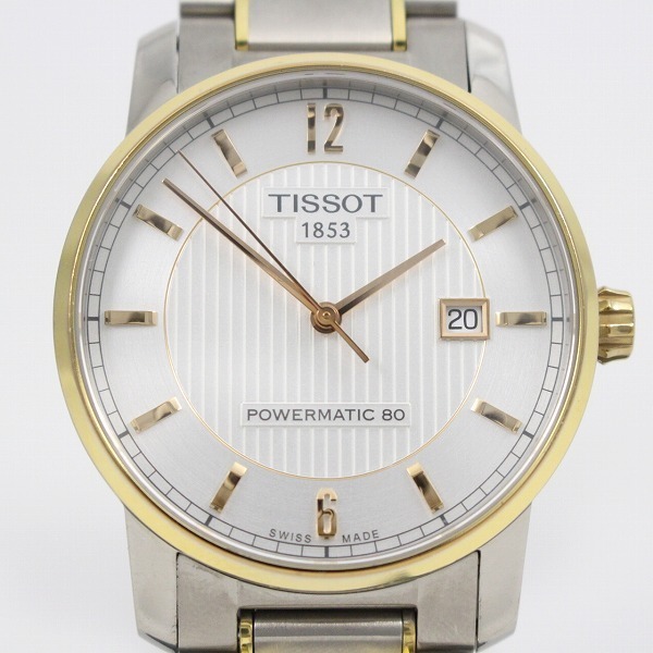 【超激得，高品質】 TISSOT ティソ Tクラシック チタニウム パワーマティック80 メンズ 自動巻 シルバー文字盤 替えベルト付 T087.407.56.037.00 いおき質店(ティソ)｜売買されたオークション情報、yahooの商品情報をア ティソ