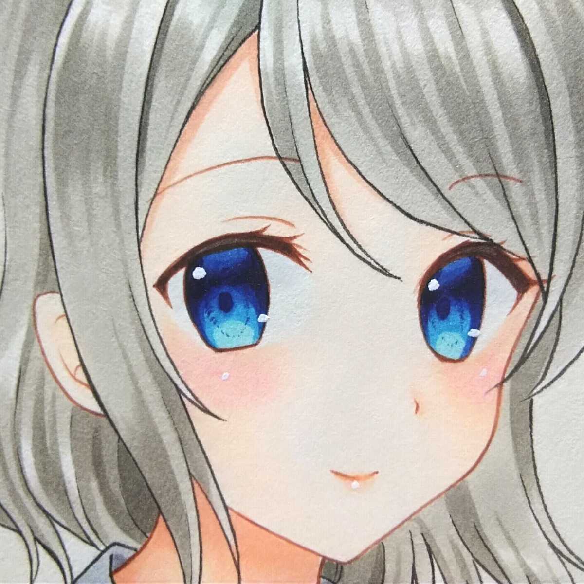 手描きイラスト 渡辺曜 ラブライブ サンシャイン 手描きイラスト 売買されたオークション情報 Yahooの商品情報をアーカイブ公開 オークファン Aucfan Com