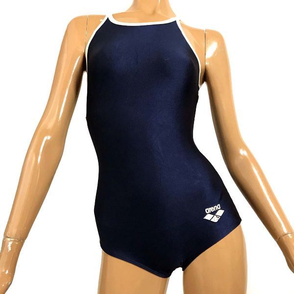 【新品，大得価】 39 新古品 サイズ アリーナ女子競泳水着 Lサイズ 光沢ネイビー 白パイピング ARN75W 男性も(ワンピース)｜売買されたオークション情報、yahooの商品情報をアーカイブ公開 - オークファン 女性用