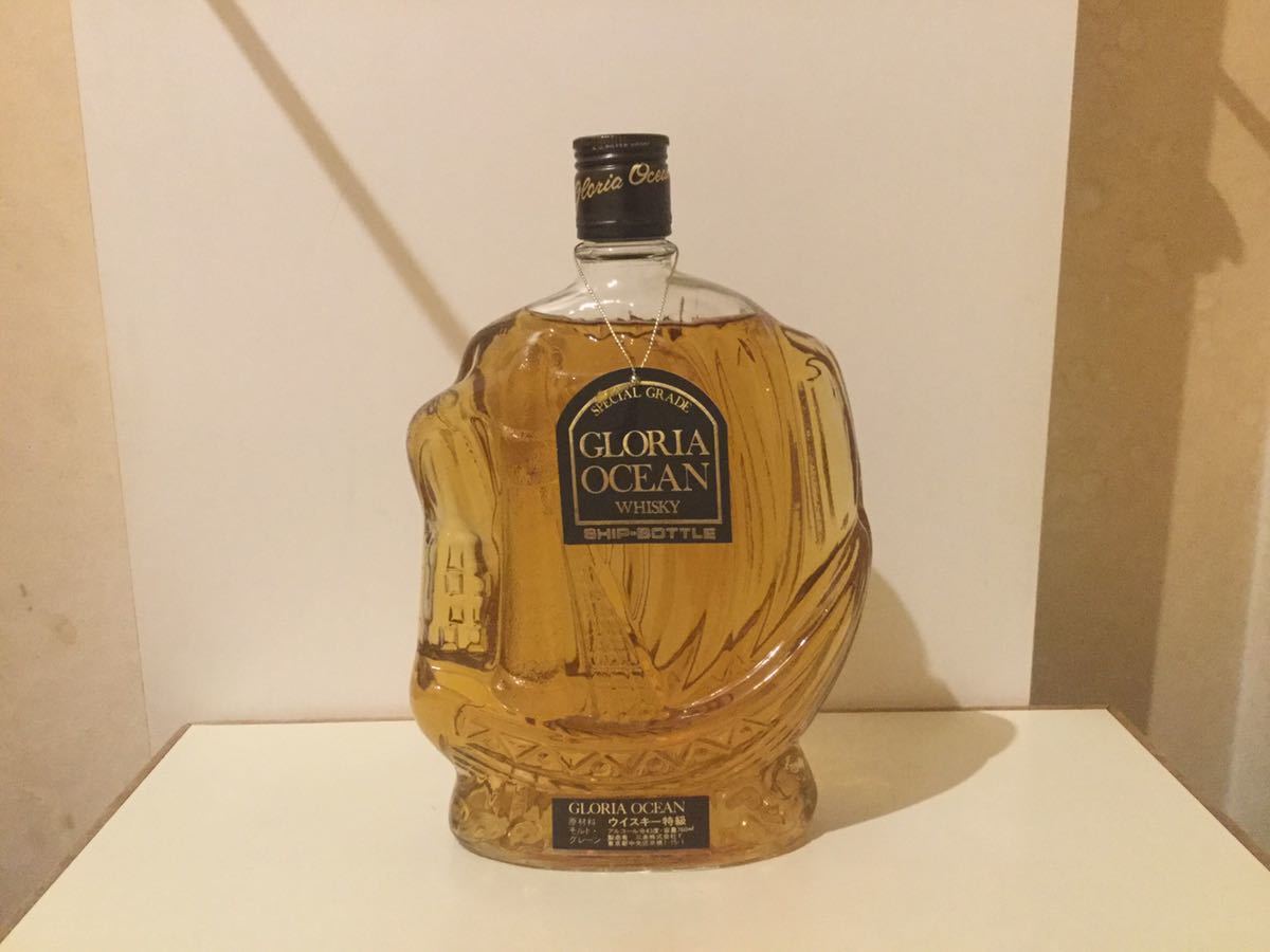 c)GLORIA OCEAN グロリア オーシャン シップボトル 帆船 ウイスキー