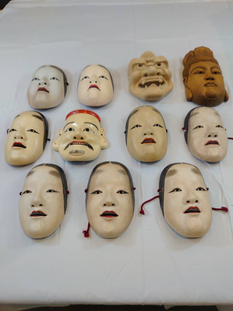 木彫り 能面 鬼面 鬼面 能面 般若 民族面 鹿島 古美術品 木彫り 能面 鬼面 鬼面 能面 般若 民族面 鹿島 古美術品