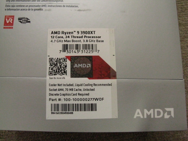 ☆Ryzen 9 3900XT W/O cooler (100-100000277WOF) 《送料無料》☆_4