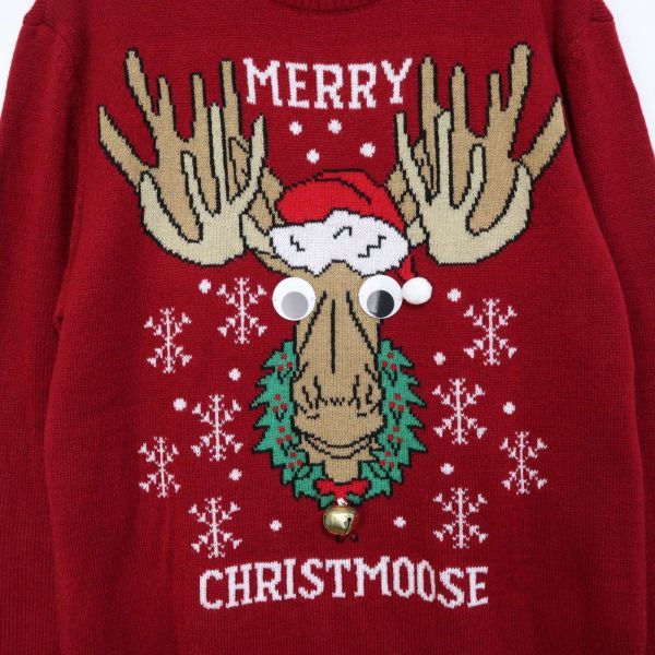 H M エイチ エム 秋冬 クリスマス トナカイ 鈴 クルーネック ニット セーター Sz L S メンズ 赤 E0t A K セーター 売買されたオークション情報 Yahooの商品情報をアーカイブ公開 オークファン Aucfan Com