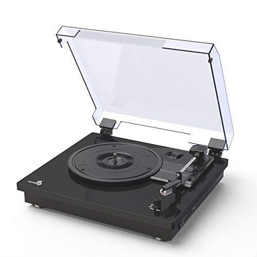 【新品☆送料無料】 ammoon レコードプレーヤー Bluetooth対応 ワイヤレス USB端子 ヘッドフォン端子 スピーカー内蔵スピーカー内蔵