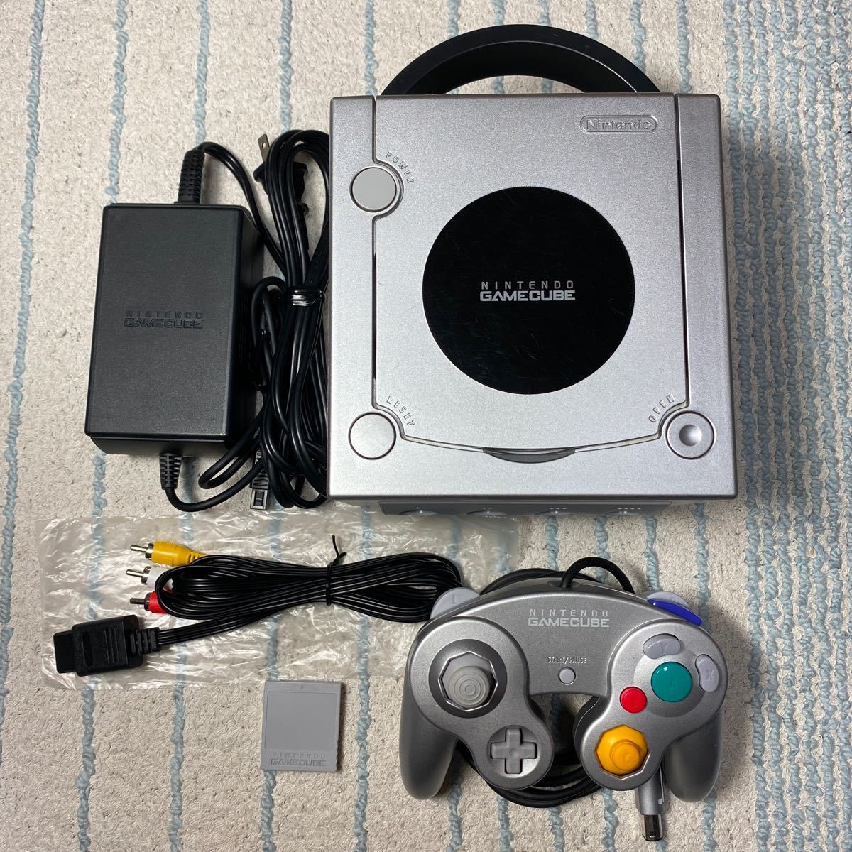 メンテ清掃済み】ゲームキューブ シルバー メモリー59 純正 