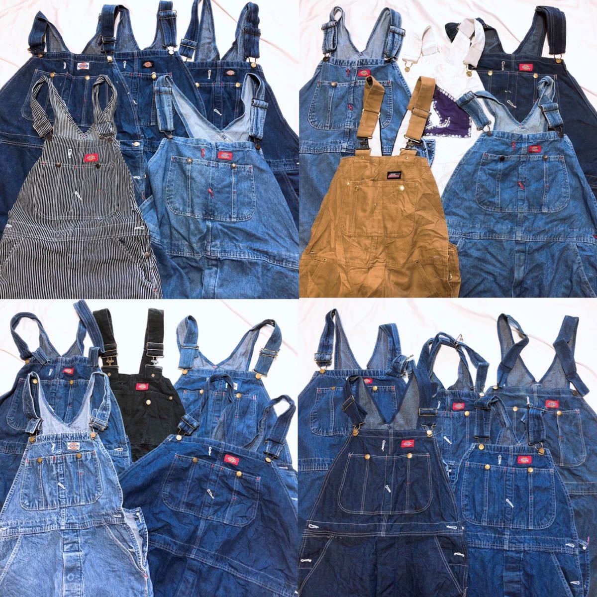 YSTRDY'S TMRRW◇HUSTLER OVERALLS/オーバーオール/M/ナイロン/カーキ