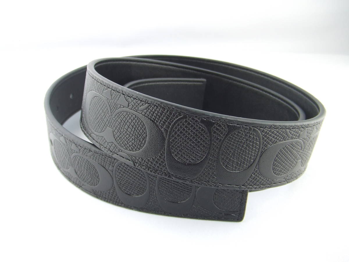 コーチ メンズ COACH カードケース 2点セット 箱 新品 COACH コーチ　４way メンズ リバーシブルベルトセット　バックルｘ２　F55157 ブラックシグネチャー柄/ブラック無地