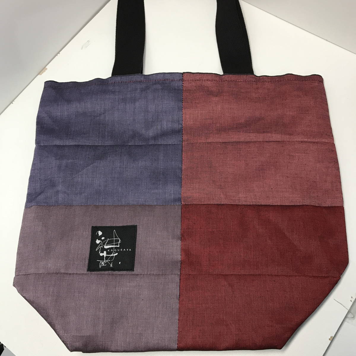 ▽2 かぐらや/KAGURAYA 畳縁 バッグ 軽量 トートバッグ 4色 パープル 