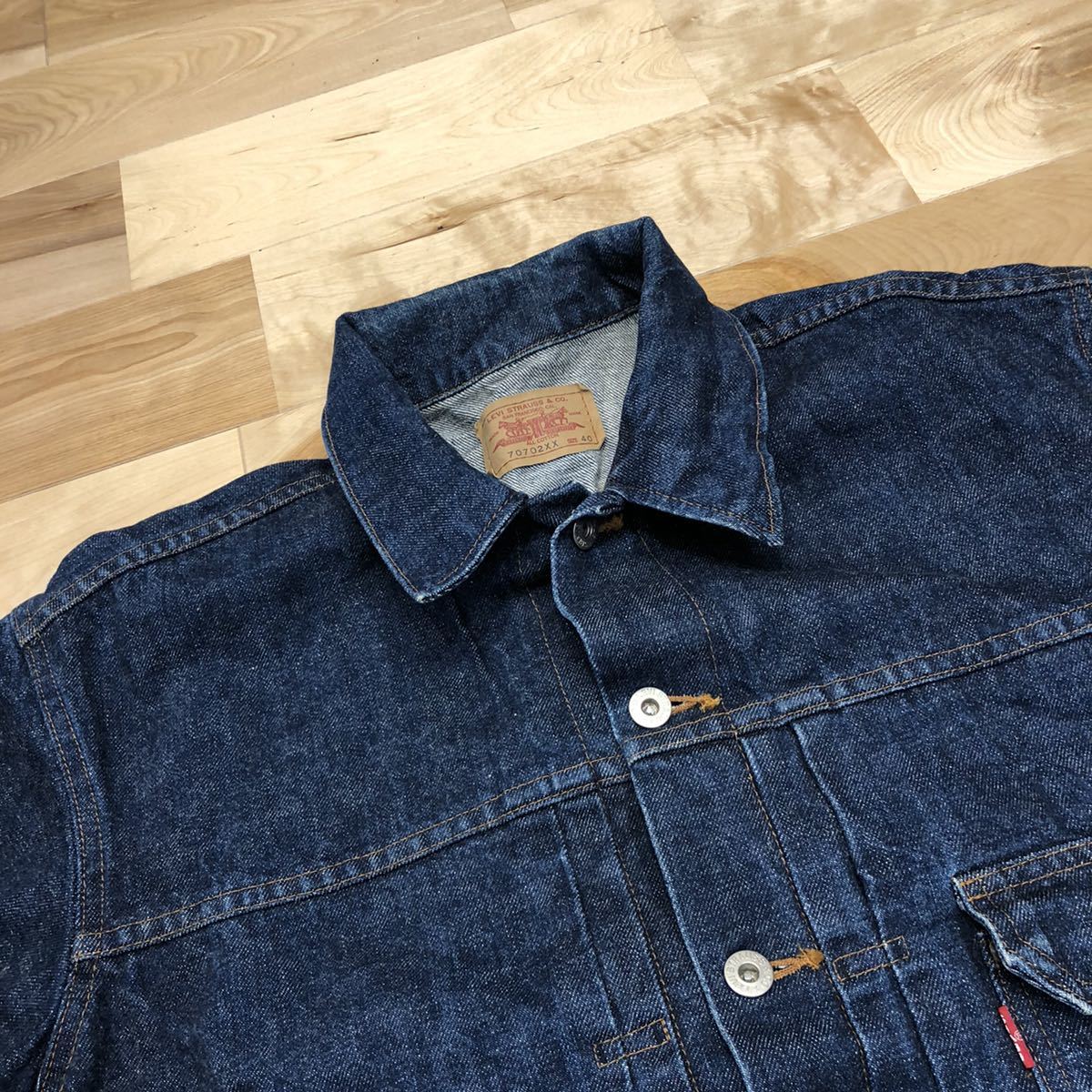 Levi S xx デニム ジャケット Gジャン Big E 1st 赤耳 復刻 40 ジージャン 売買されたオークション情報 Yahooの商品情報をアーカイブ公開 オークファン Aucfan Com