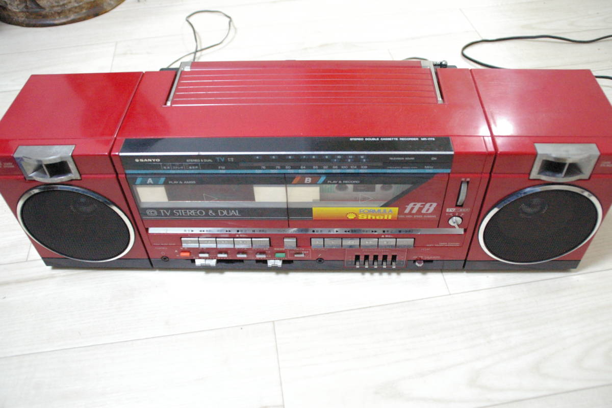SANYO サンヨー MR-FF8 ダブル レコーダー ラジカセ ダブルラジカセ 赤