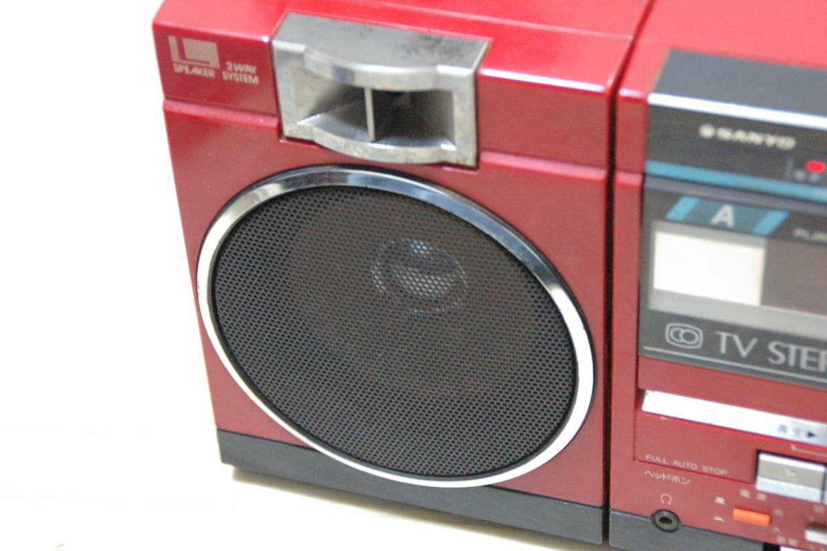 SANYO サンヨー MR-FF8 ダブル レコーダー ラジカセ ダブルラジカセ 赤
