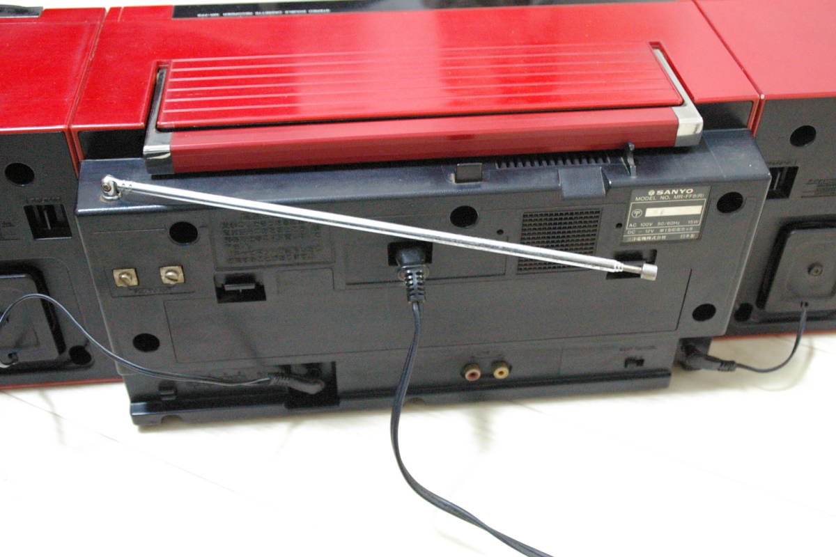 SANYO サンヨー MR-FF8 ダブル レコーダー ラジカセ ダブルラジカセ 赤