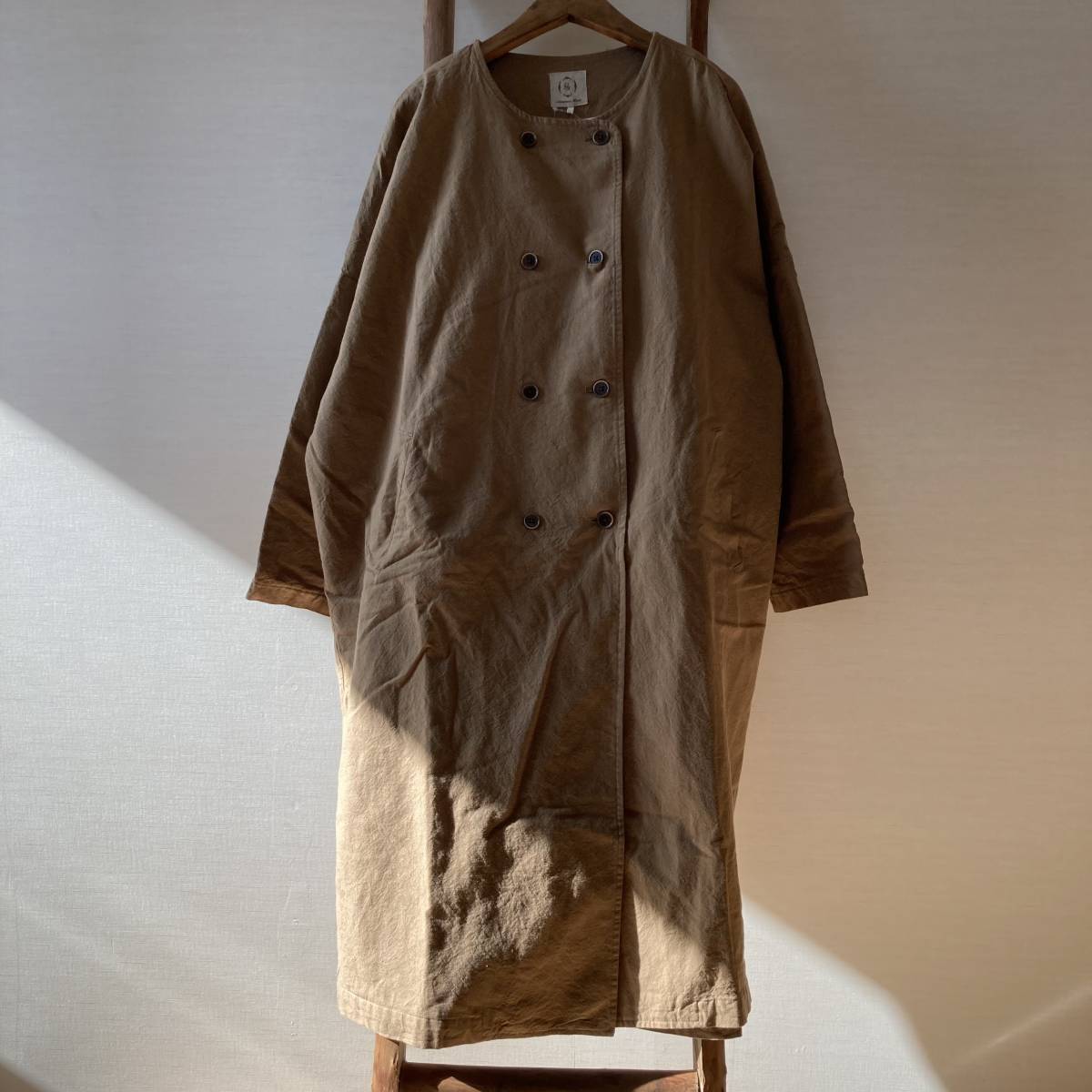 新品 サマンサモスモス sm2 ナチュラルなワイドWボタンコート Samansa 