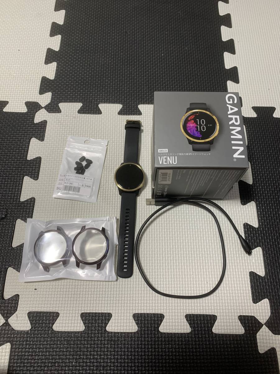 【セール，安い】 GARMIN ガーミン Venu GPS スマートウォッチ 音楽再生 心拍 歩数 防水 ゴールド Black/Gold 1円スタート(その他)｜売買されたオークション情報、yahooの商品情報をアーカイブ公開 - オークファン その他