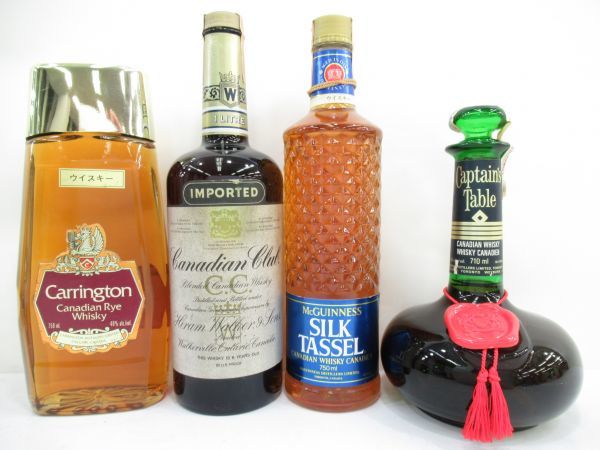 ウイスキー4本セット カナディアンクラブ他 4本セット CANADIAN WHISKY