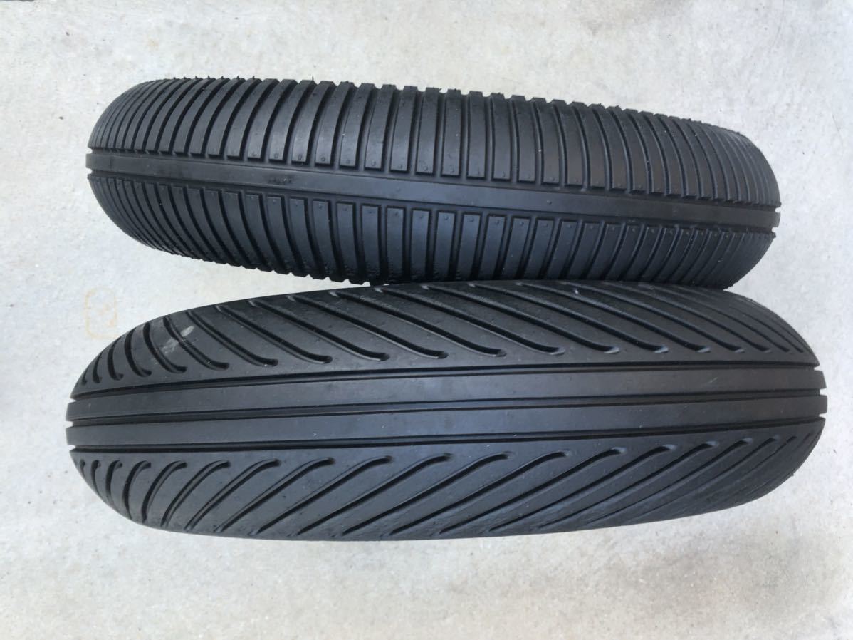 バイク 送料込み室内保管！DUNLOPレインタイヤKR189KR389前後セット