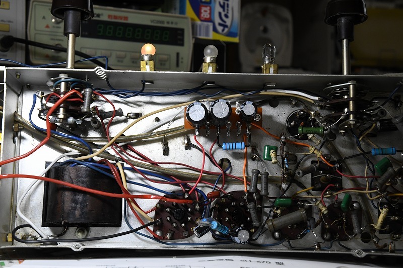 真空管ラジオ 三菱 5H-670 マジックアイ 通電OK 真空管ラジオ 三菱 5H