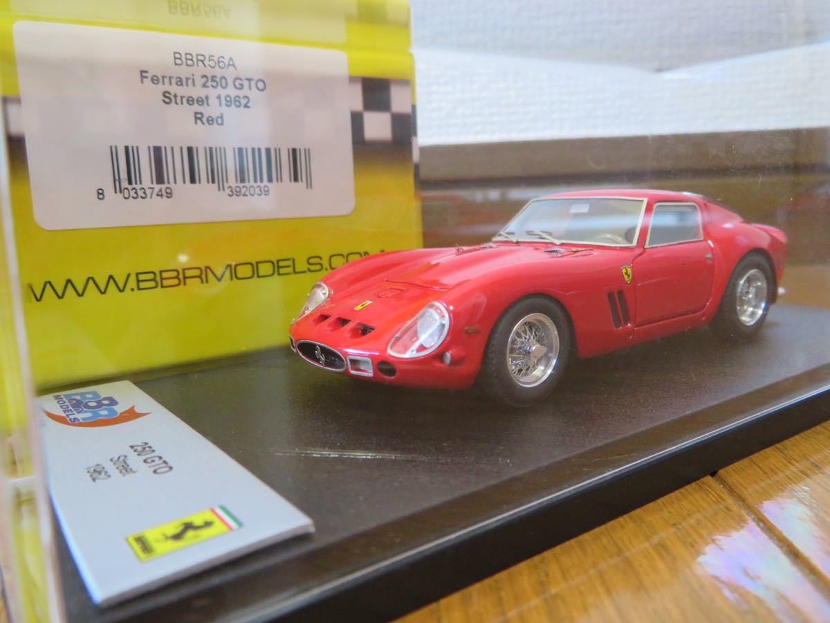 大得価，新作登場 BBR 1/43 フェラーリ 250GTO ストリート 1962 レッド Ferrari 250 GTO Street Red BBR56A(BBR)｜売買されたオークション情報、yahooの商品情報をアーカイブ公開 - オークファン BBR
