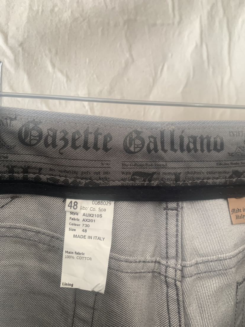 JOHN GALLIANO ジョンガリアーノ GOLD PAINTED PANTS ペイント 