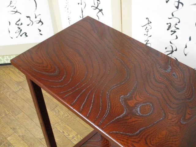 逸品 駿河民芸家具 欅材 5杯抽斗 民芸 飾り棚/茶箪笥/茶棚/水屋/サイド