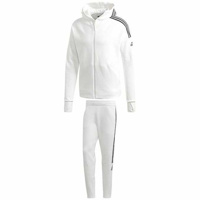 豊富な，お買い得 最値定価26400円 正規品 adidasアディダス Z.N.E. 3ストライプス パーカー パンツ セットアップ ジャージ ホワイト/白 Oサイズ(アディダス)｜売買されたオークション情報、yahooの商品情報をアーカ スウェット