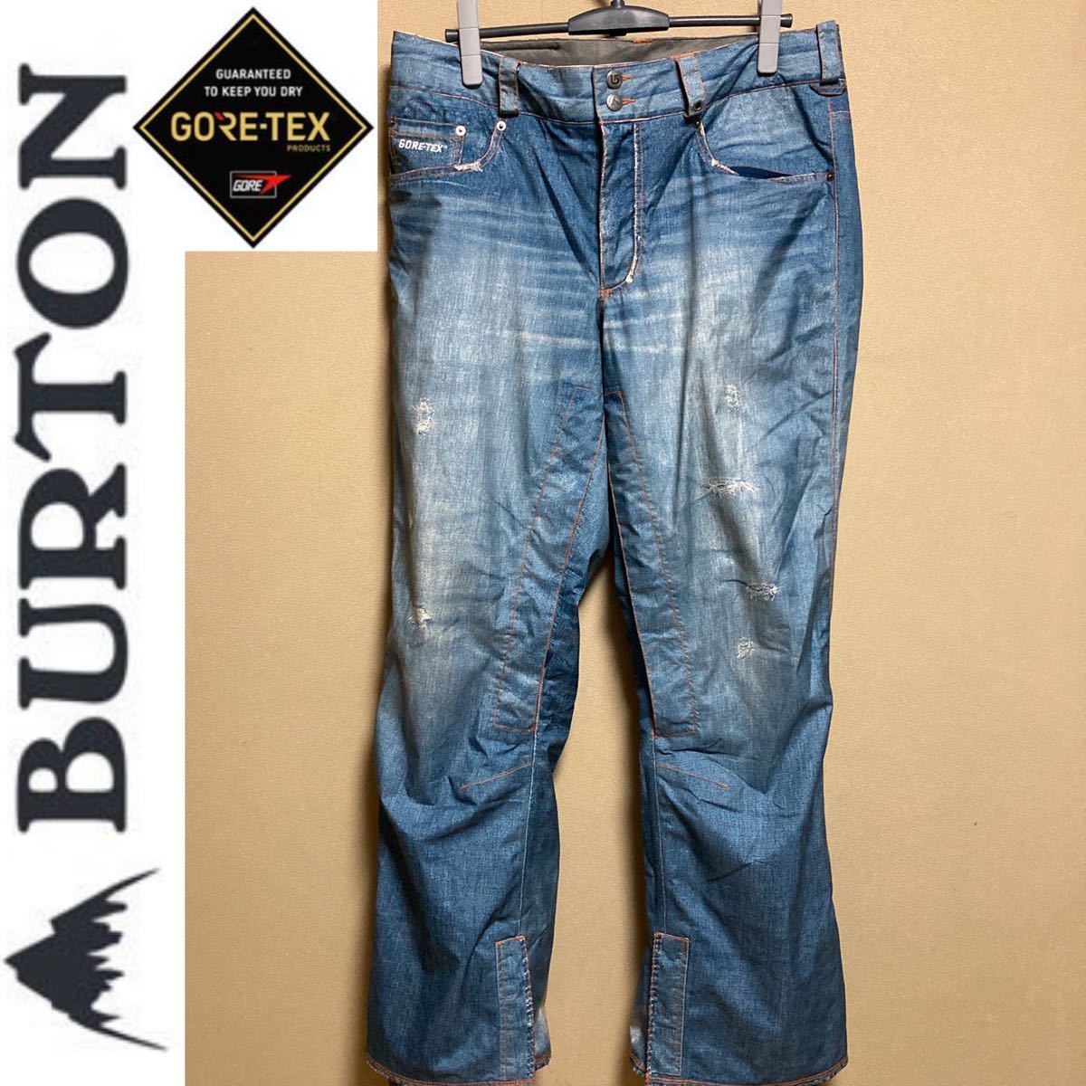 BURTON バートン　デニム　GORE-TEX スノボパンツ　ゴアテックス Burton バートン Gore-Tex ゴアテックス パンツ ズボン デニム