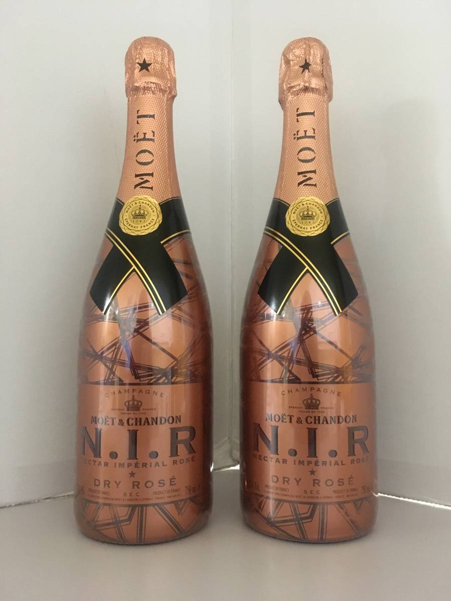 飲料・酒 MOËT & CHANDON ドライロゼシャンパン 750ml 2本